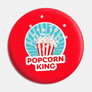 Popcorn King Retro Party Carnival Pin