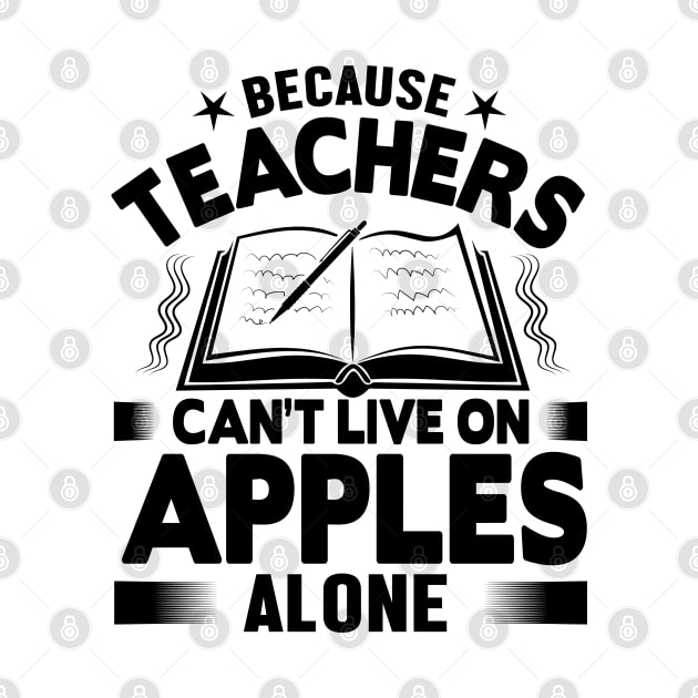 Because teachers can't live on apples alone by mohamadbaradai