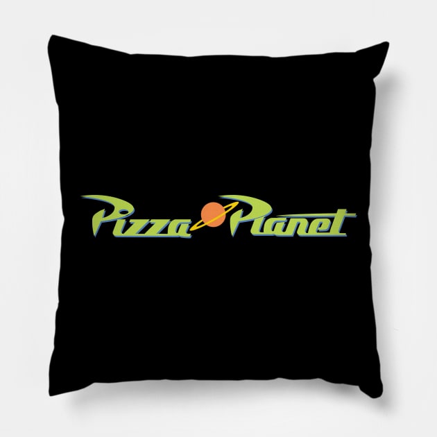 Pizza Planet Pillow by tvshirts