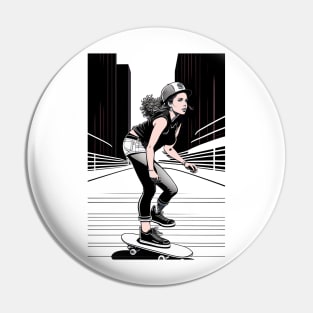 Skateboarder Pin