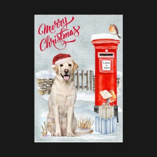 Labrador Retriever Merry Christmas Santa Dog T-Shirt