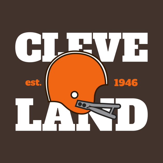 Cleveland Football Est. 1946 by mbloomstine