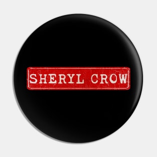 vintage retro plate Sheryl Crow Pin