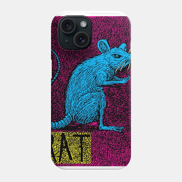 R is for RAT Phone Case by Chuck McCarthy