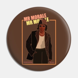 Kendrick Lamar Mr Morale & The Big Steppers Retro Design Pin