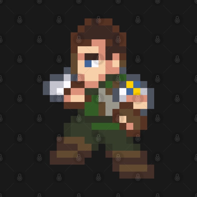 Chris Redfield Resident Evil Pixel Art by AlleenasPixels