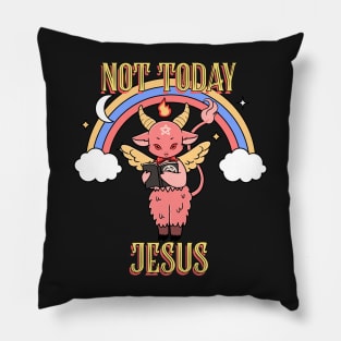 Not today Jesus Pillow