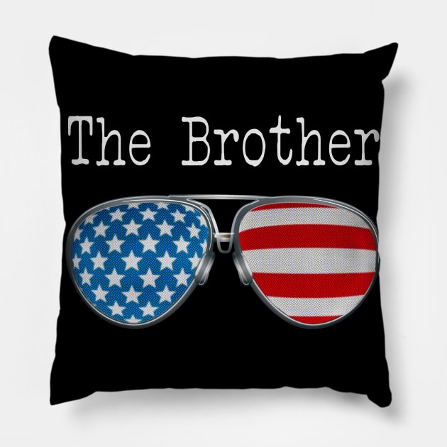 AMERICA PILOT GLASSES THE BROTHER Pillow by SAMELVES