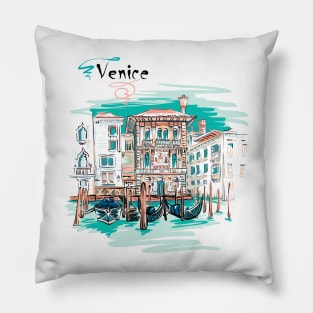 Palazzo in Venice Pillow