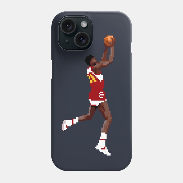 Dominique Wilkins Pixel Dunk Phone Case by qiangdade