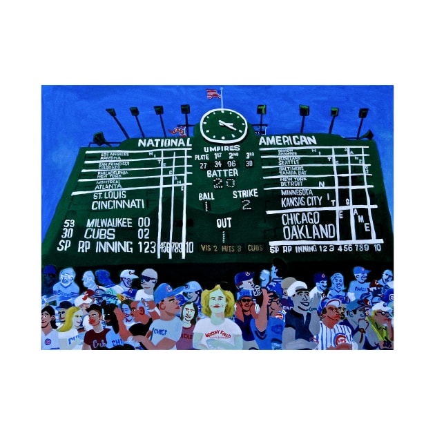 Wrigley Scoreboard by SPINADELIC