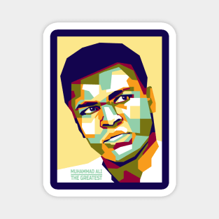 Pop art The Greatest ali in WPAP Magnet