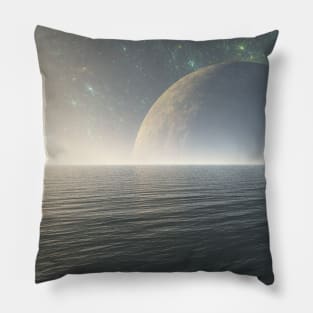 Water in outer Space Pillow