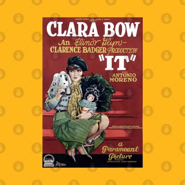 It Starring Clara Bow Movie Poster by Noir-N-More