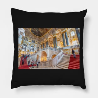 Hermitage Russian state museum in Saint Petersburg, Russia Pillow