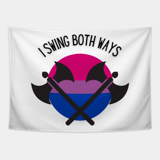 Bi Pride with Axes! Tapestry by KatherineMcIntyre