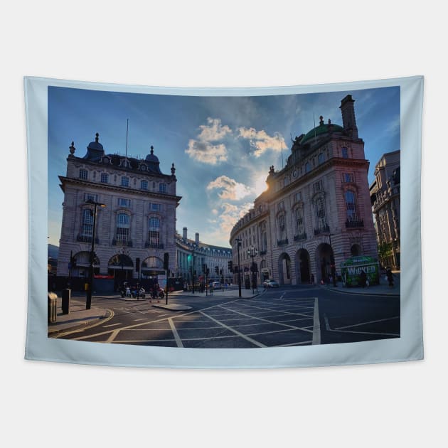 Piccadilly Circus, London Tapestry by Scala Ad Astra Forum