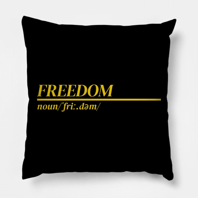 Word Freedom Pillow by Ralen11_