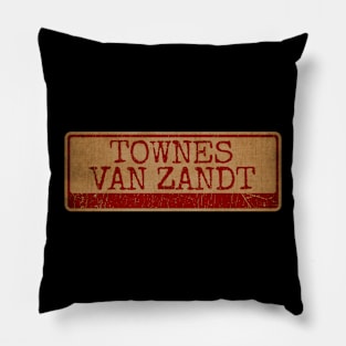 Typewriter - Townes Van Zandt Pillow