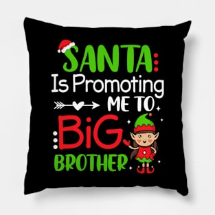 Xmas Santa Is Promoting Me To Big Brother Cute Christmas Elf Pillow