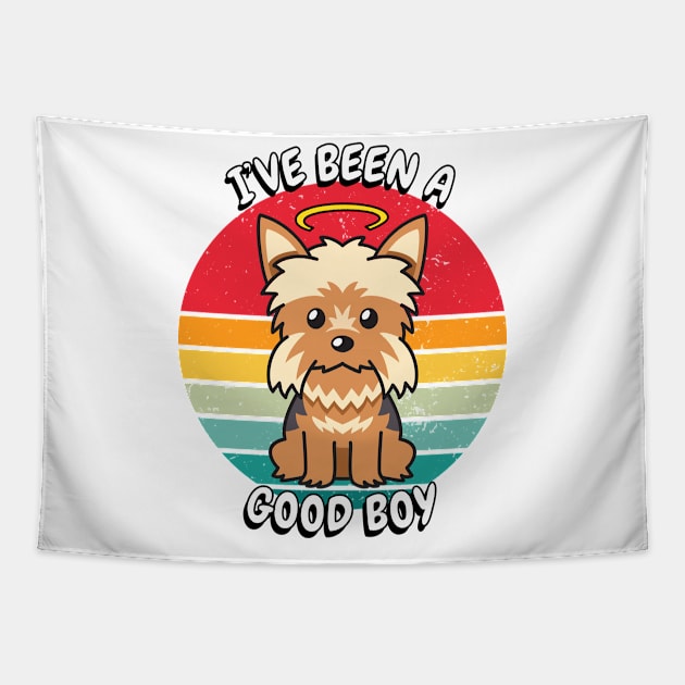 Cute terrier dog is a good boy Tapestry by Pet Station