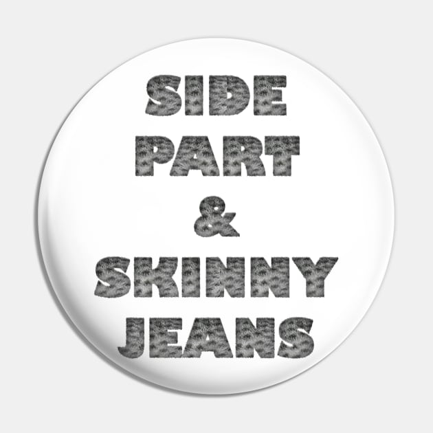 Side Part & Skinny Jeans Women Funny Furry Cat Shirt Pin by odrito