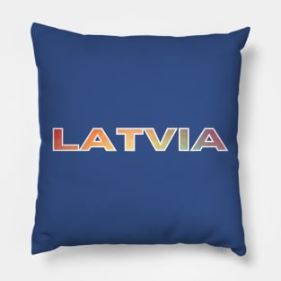 Rainbow latvian latviski - Latvia Pillow