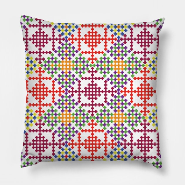 Colorful pattern Pillow by SDPP