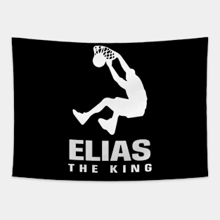 Elias Custom Player Basketball Your Name The King Tapestry