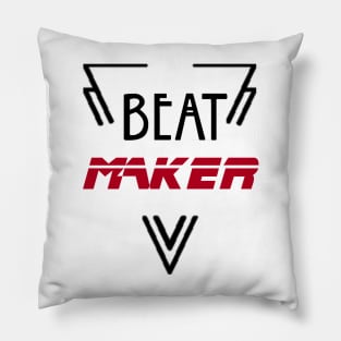 Beat Maker Design Music Producer Perfect Gift (BlackFont) Pillow