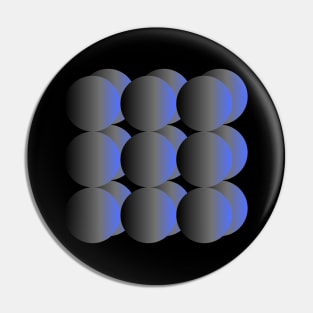 Gradient Blue Spheres Pin