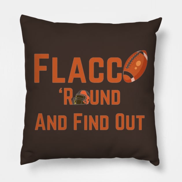 Flacco 'round and find out Pillow by Alexander S.