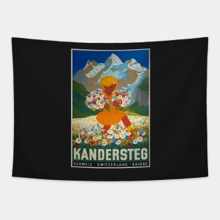 Kandersteg,Switzerland,Ski Poster Tapestry