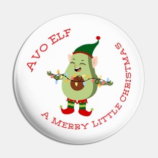 Avo Elf A Merry Little Christmas Pin