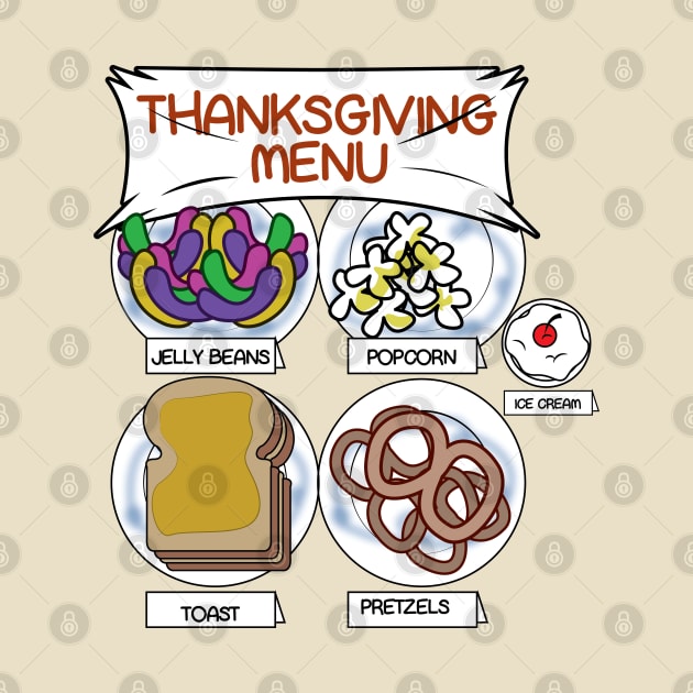 Charlie's Family Thanksgiving Menu by Gimmickbydesign