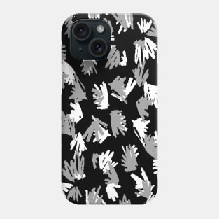 Black and White Terrazzo Doodle Phone Case