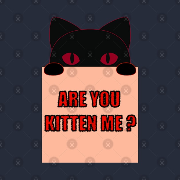 Are you kitten me funny cat saying by Donut lover