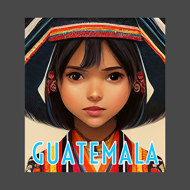 Guatemala Anime Beautiful Girl by Edongski303 Teepublic Merch
