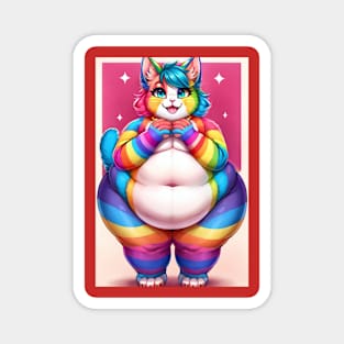 LGBTQ Big girl Kitty Magnet
