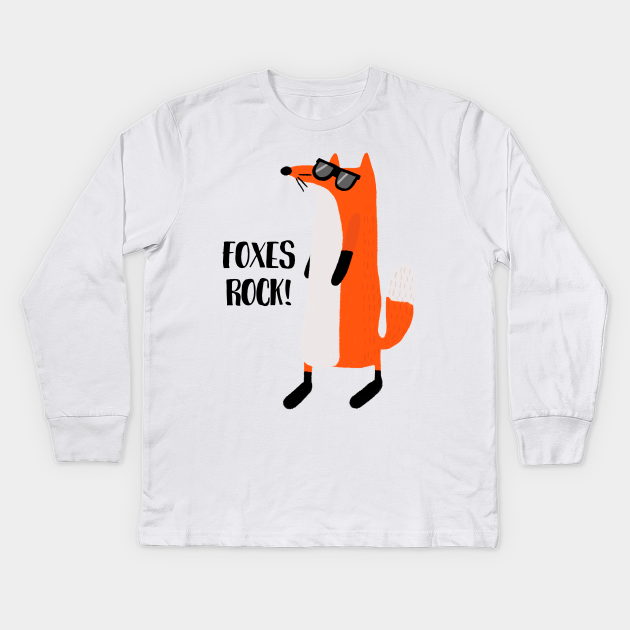 Cute Fox Mens Longsleeve Tee Foxy Cute Fox Mens Longsleeve Tee Foxy