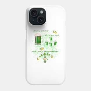 Green Beer and Jello Shots Phone Case