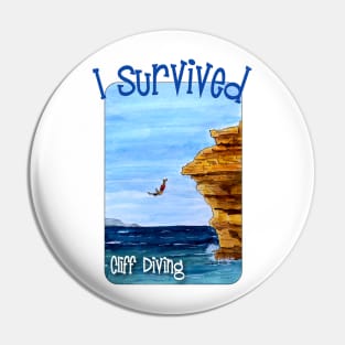 I Survived Cliff Diving Pin