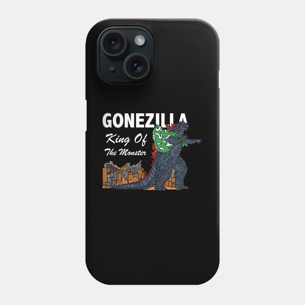 Godzilla Gone Phone Case by kalemstudio