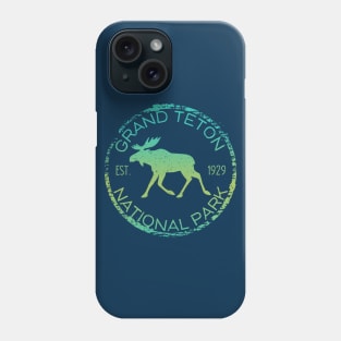 Grand Teton National Park Wyoming Moose Design Souvenir Phone Case