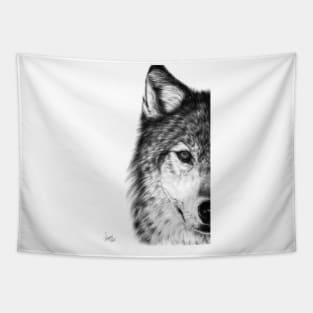 Half wolf Tapestry