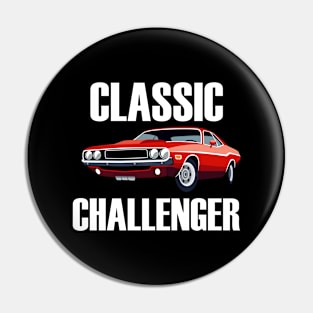 Classic Challenger Muscle Car Pin