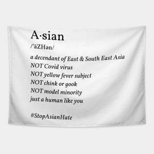 Asian Dictionary #StopAsianHate Tapestry