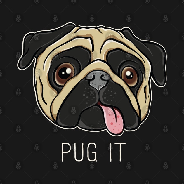 Sarcastic Quote Potato Dog Pug Face by August Design