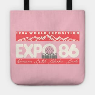 Retro Defunct Expo 86 World's Fair Vancouver Canada Tote