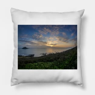 Wembury Point Sunset Pillow